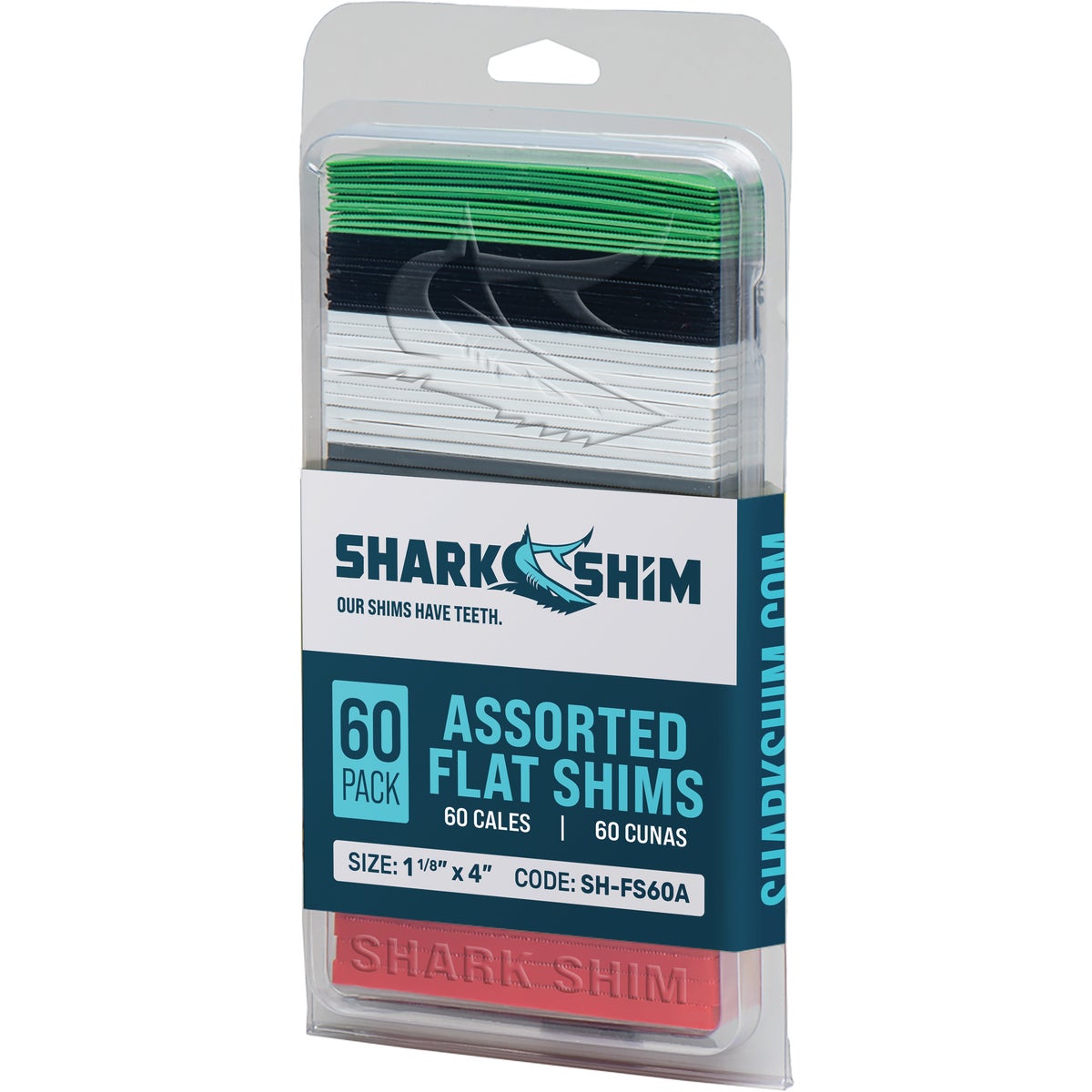 60PC ASST FLAT SHIMS