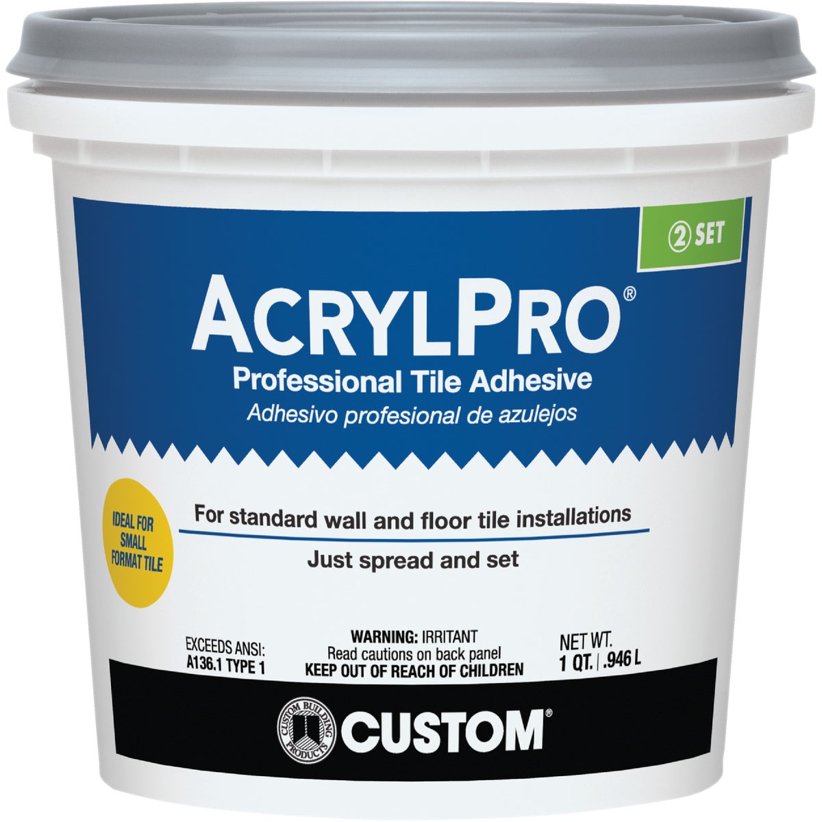 AcrylPro 1 Qt. Ceramic Tile Adhesive 267813
