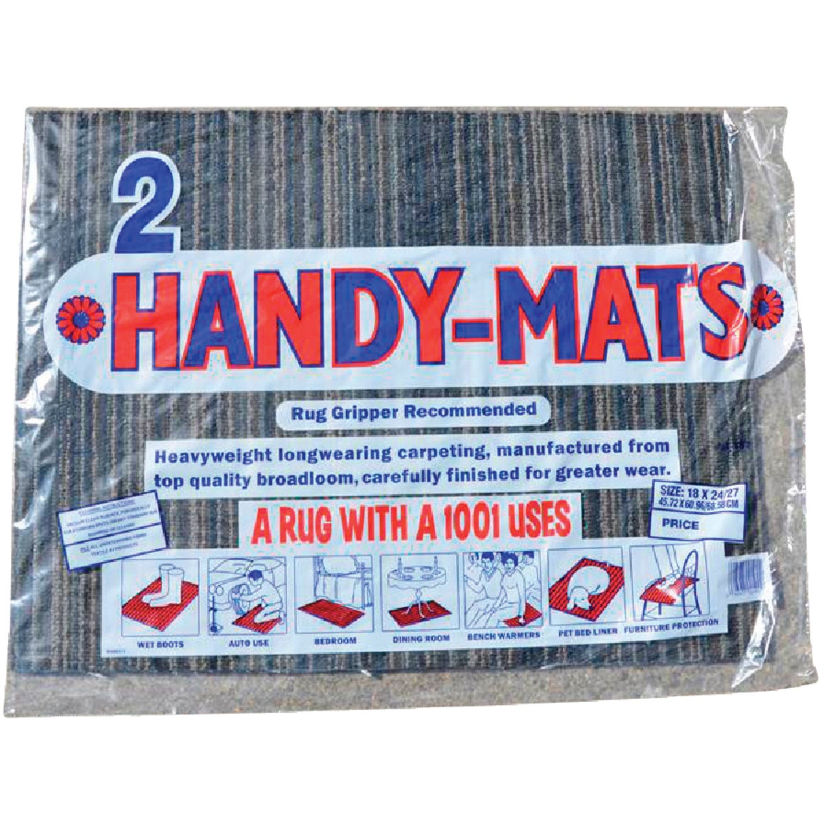 2PK HANDY MAT RUGS