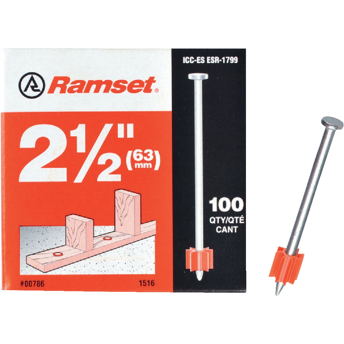 Ramset 2-1/2 In. Fastening Pin (100-Pack) 300846