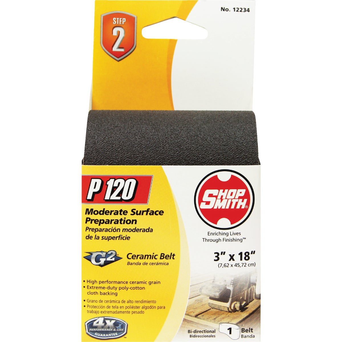 3"X18" 120G  PLTNM BELT