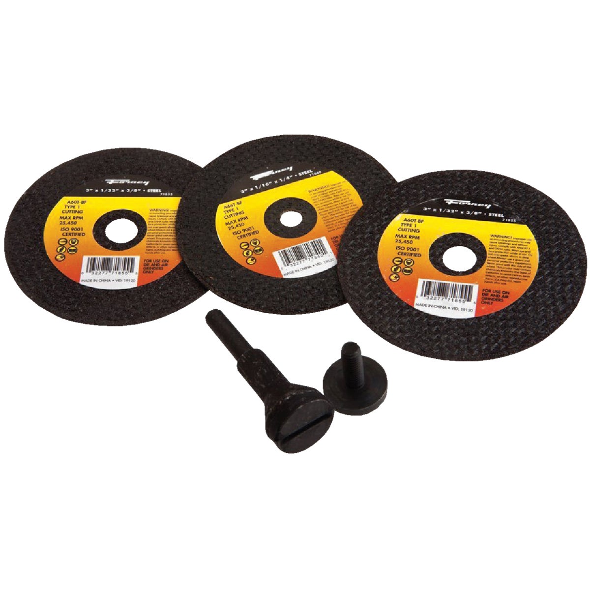 Forney 5-Piece Abrasive Cut Off-Wheel Set 301632