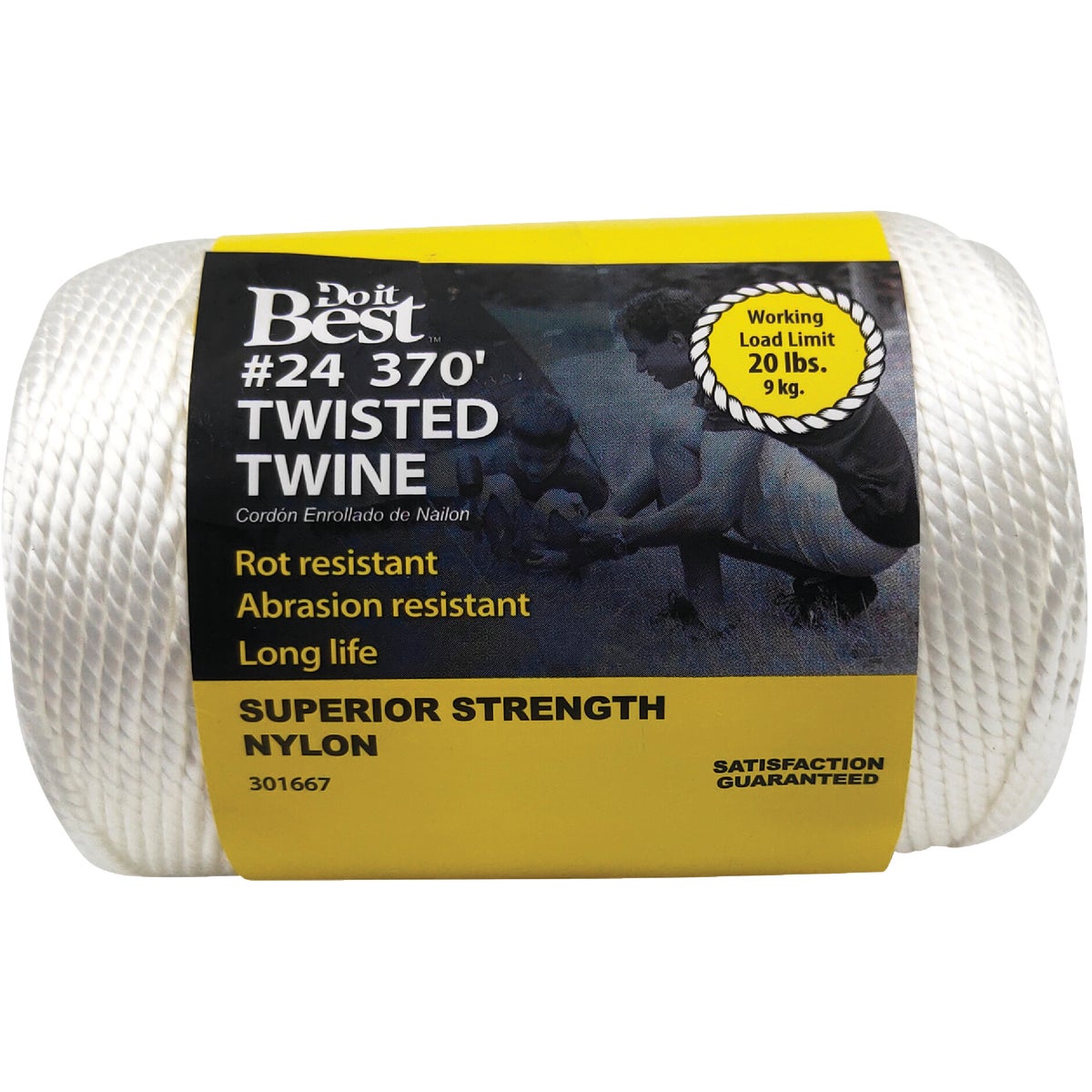 NYLON TWINE - WHITE 275Ft - Creative Kids