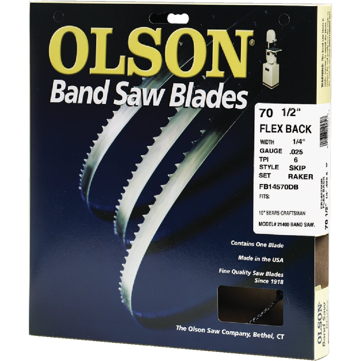 70-1/2" 6 TPI SAW BLADE