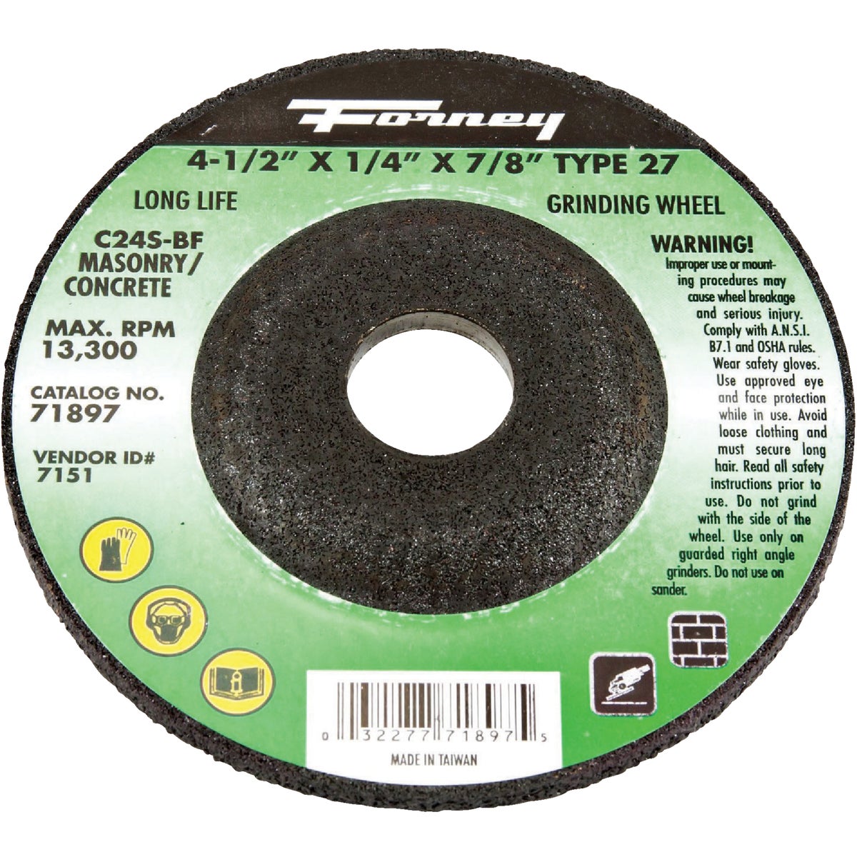 Forney Type 27 Cut-Off Wheel 301864