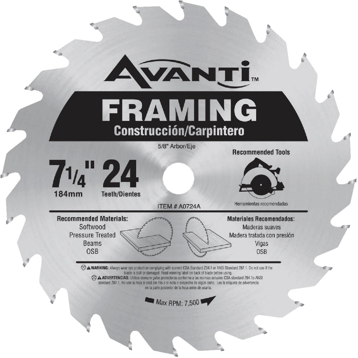 Avanti Circular Saw Blade 302255