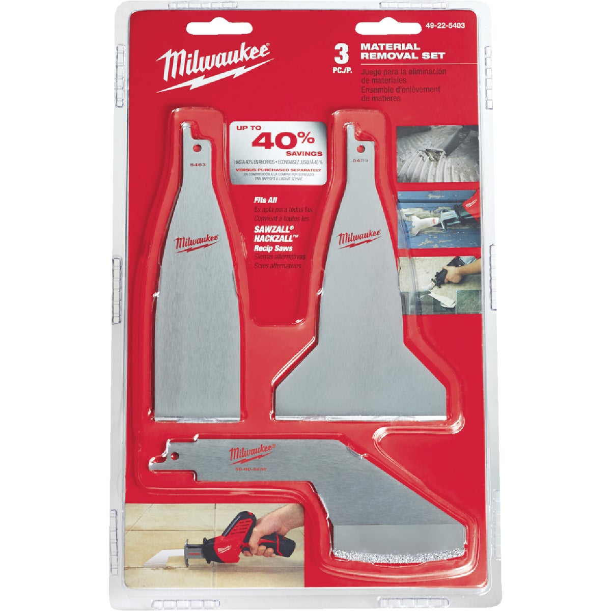 3PC MATERIAL REMOVAL SET