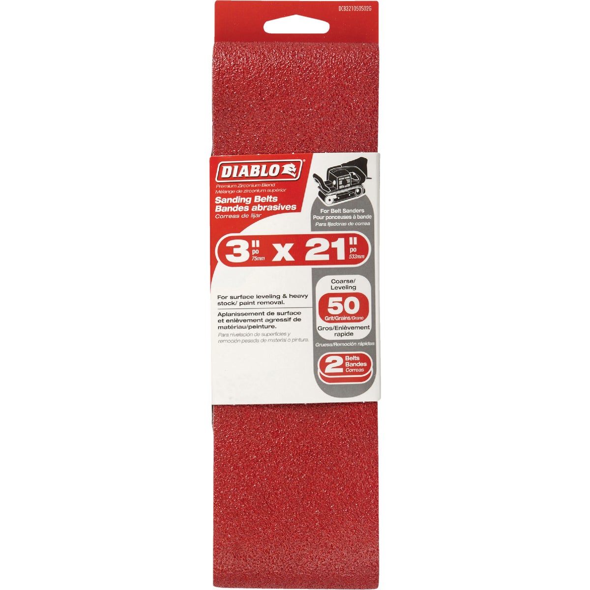 2PK 3X21 50G SAND BELT