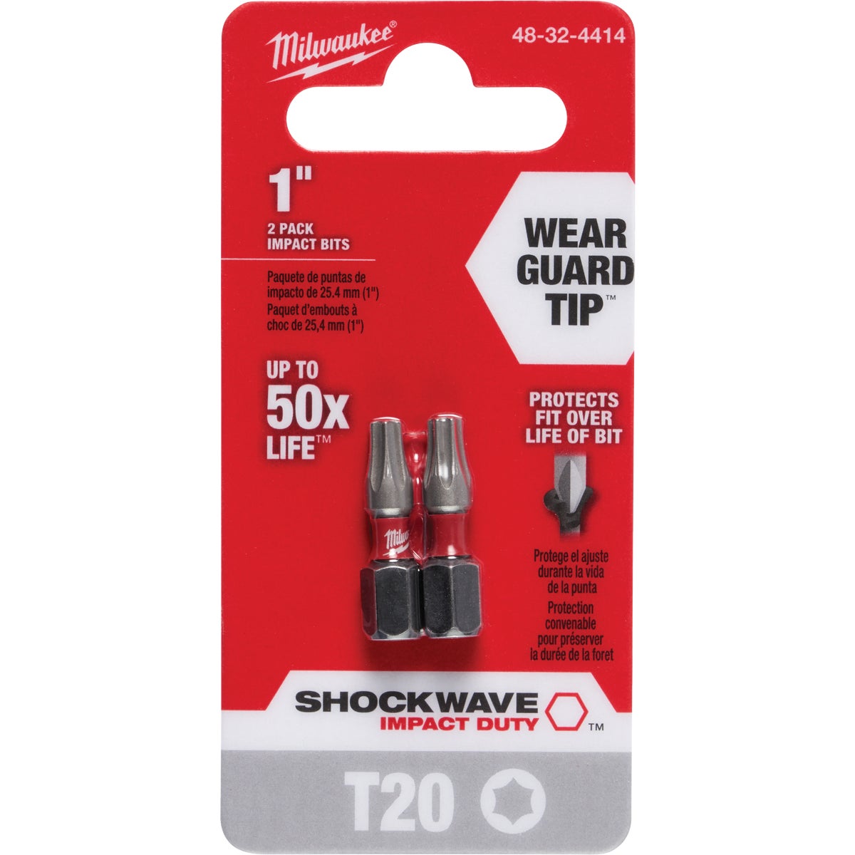 2PK T20 TORX INSERT BIT