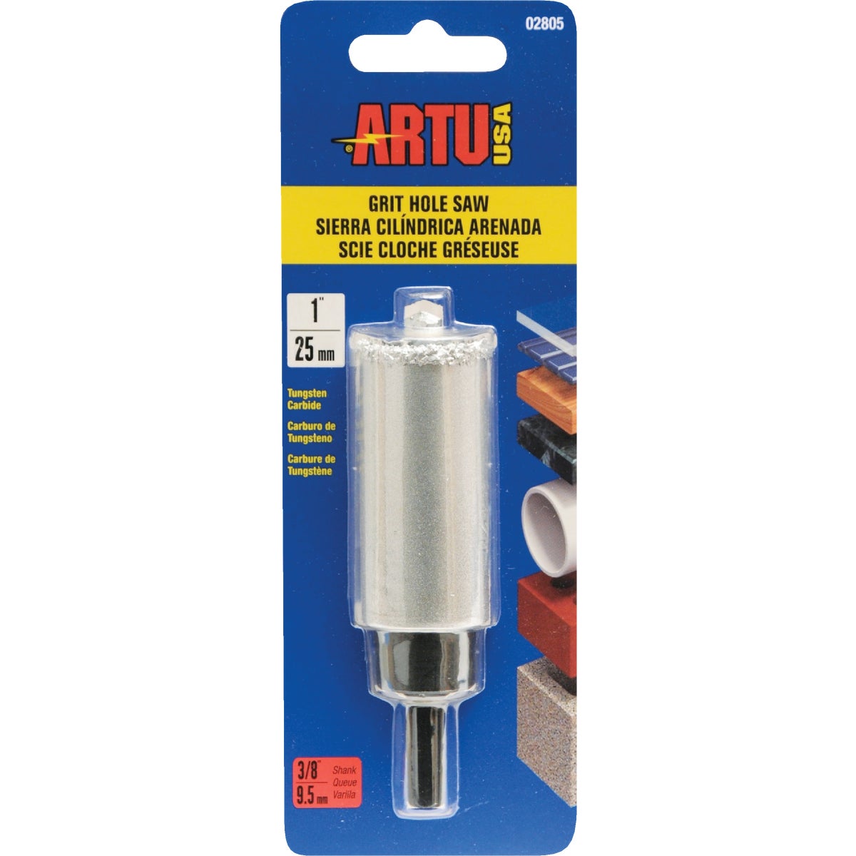 1" GRIT HOLE SAW W/PILOT