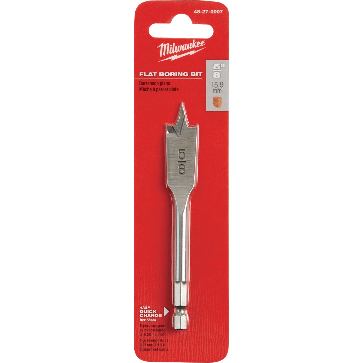 5/8 X 4.5 SPADE BIT