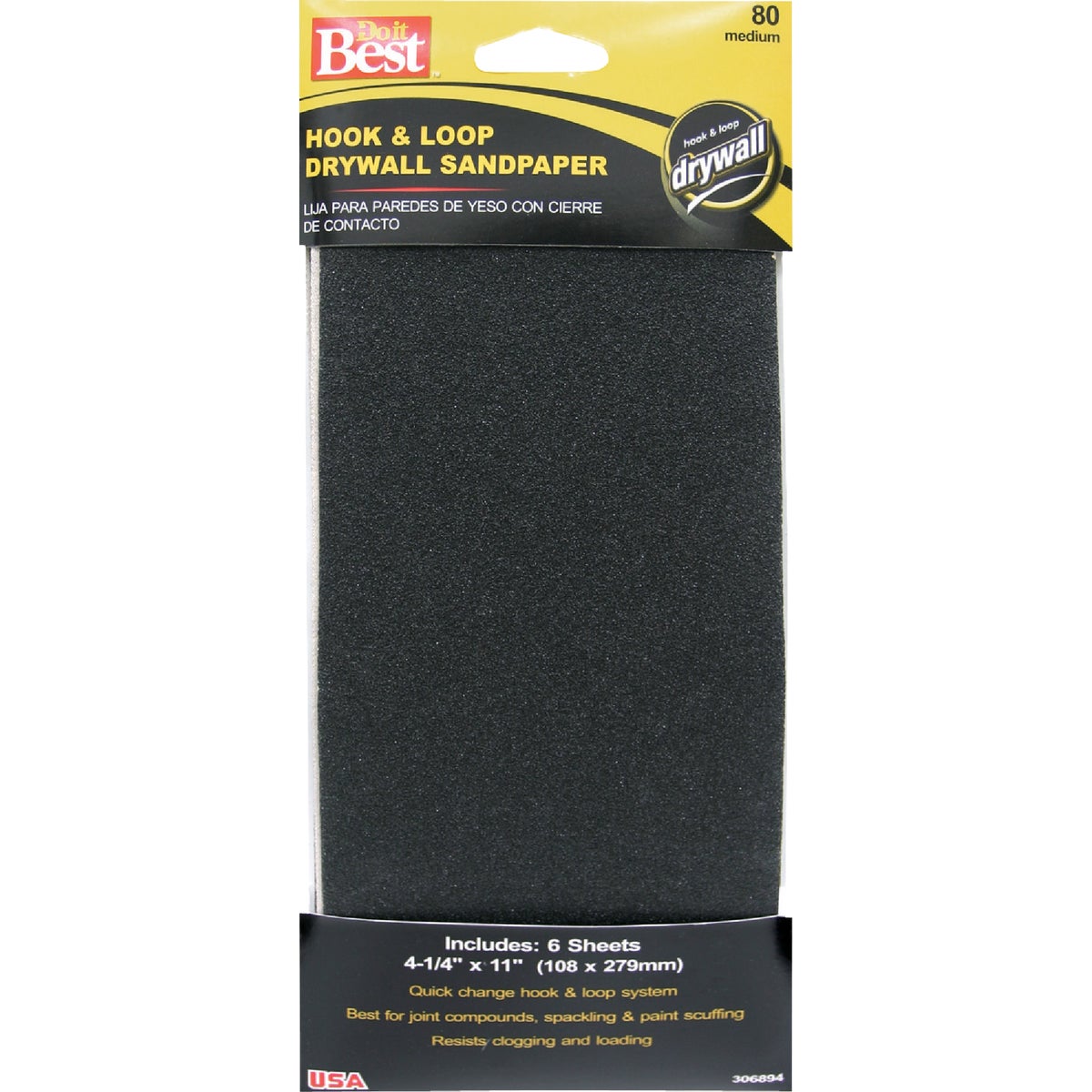 Do it Best Hook And Loop Drywall Sandpaper 306894