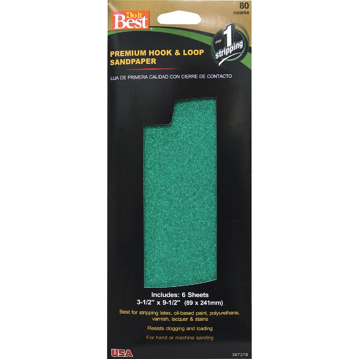 Premium Hook And Loop Sandpaper 307378