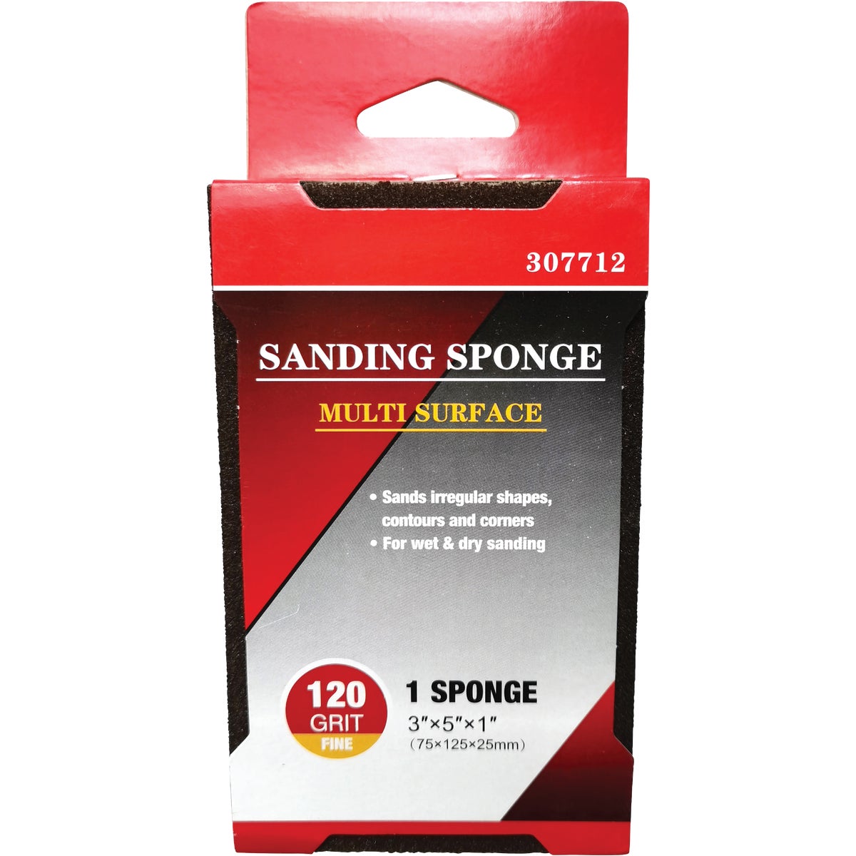 Jumbo All-Purpose 3 In. x 5 In. x 1 In. 120 Grit Fine Sanding Sponge