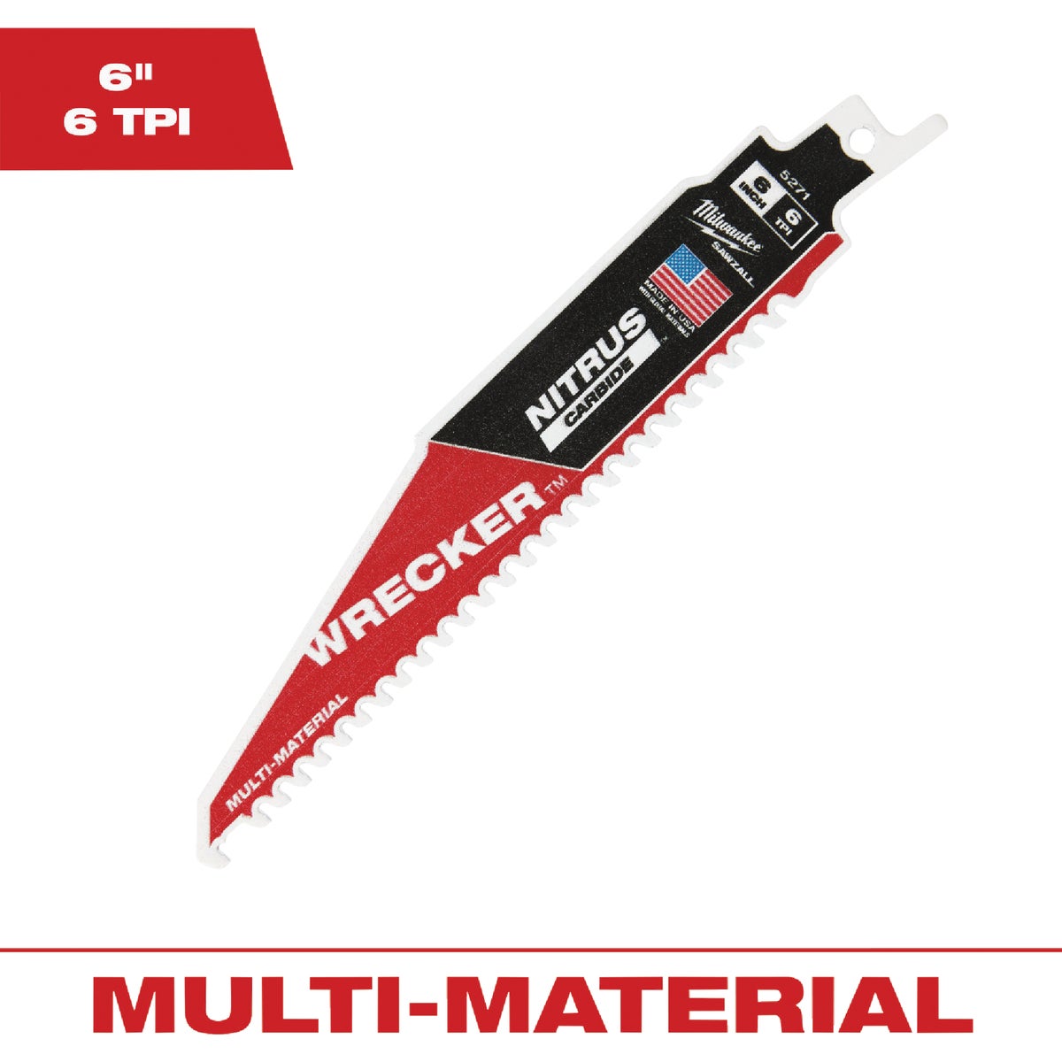 6" 6TPI WRECKER BLADE