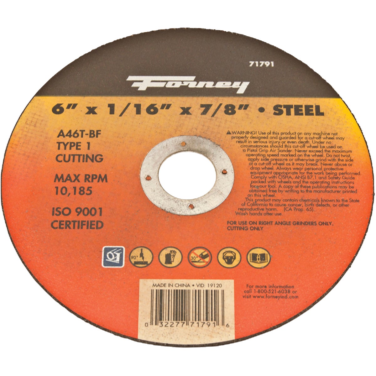 6" CUTOFF WHEEL