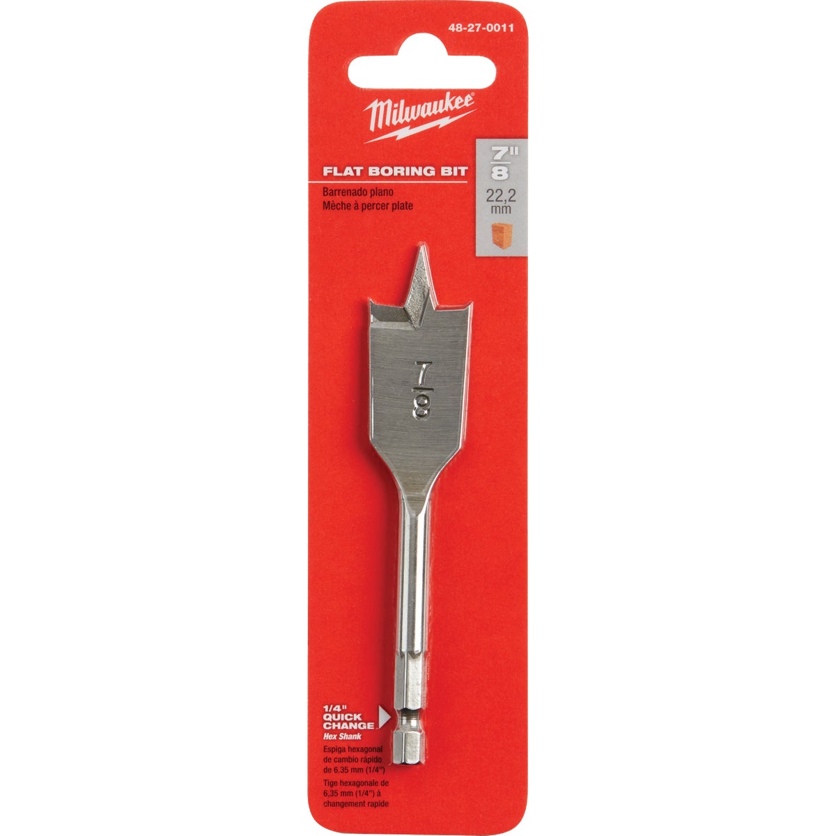 7/8 X 4.5 SPADE BIT