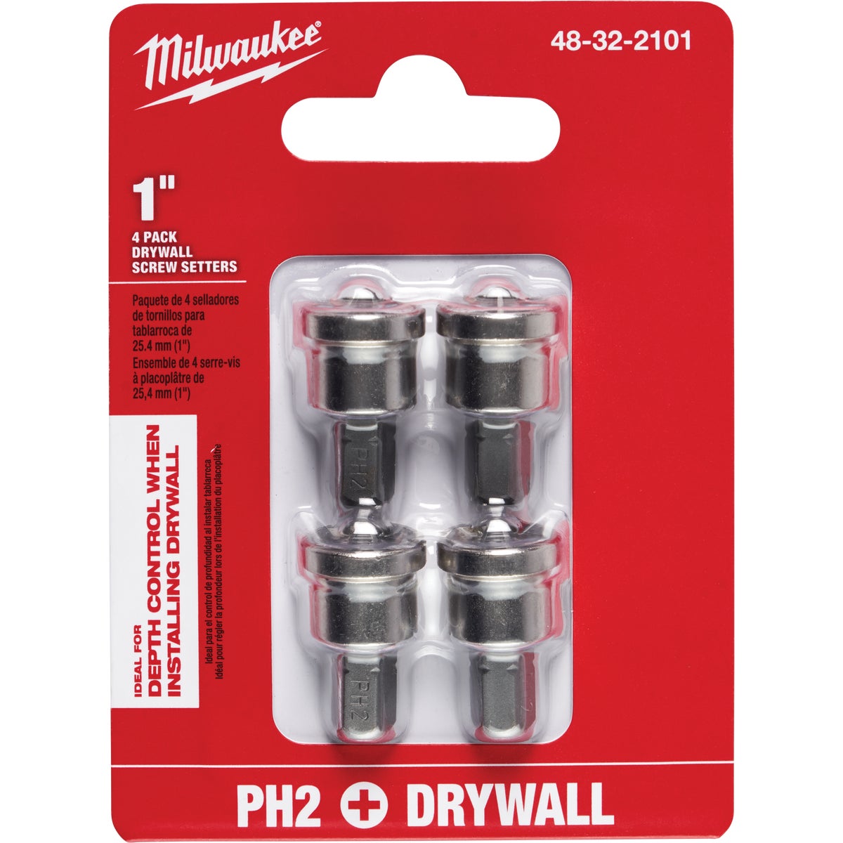 4PK DRYWALL SCREW SETTER