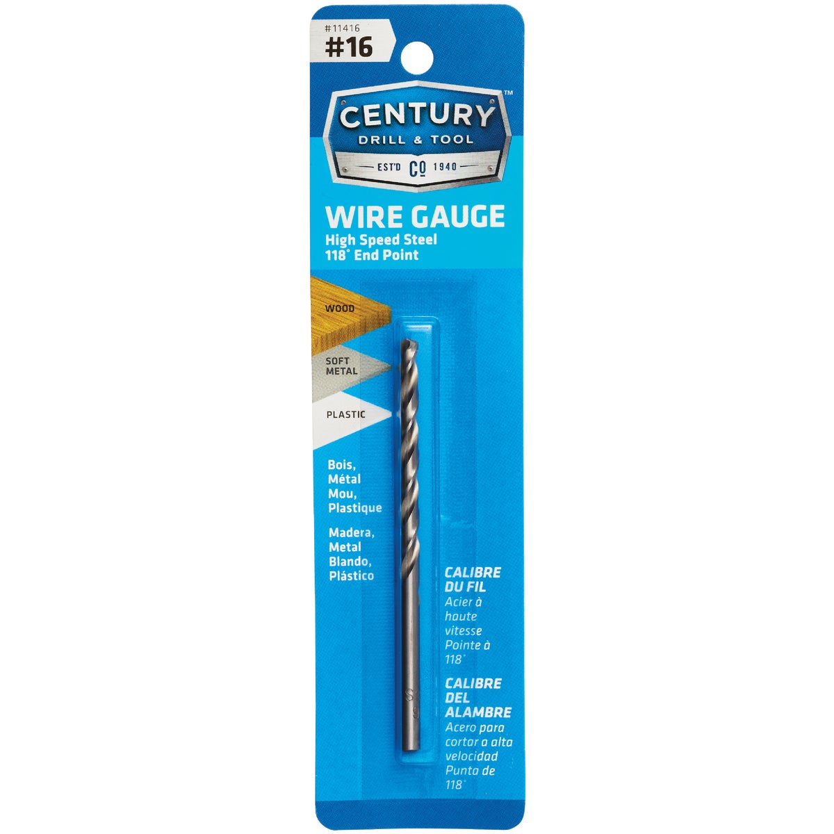 NUMBER 16 DRILL BIT
