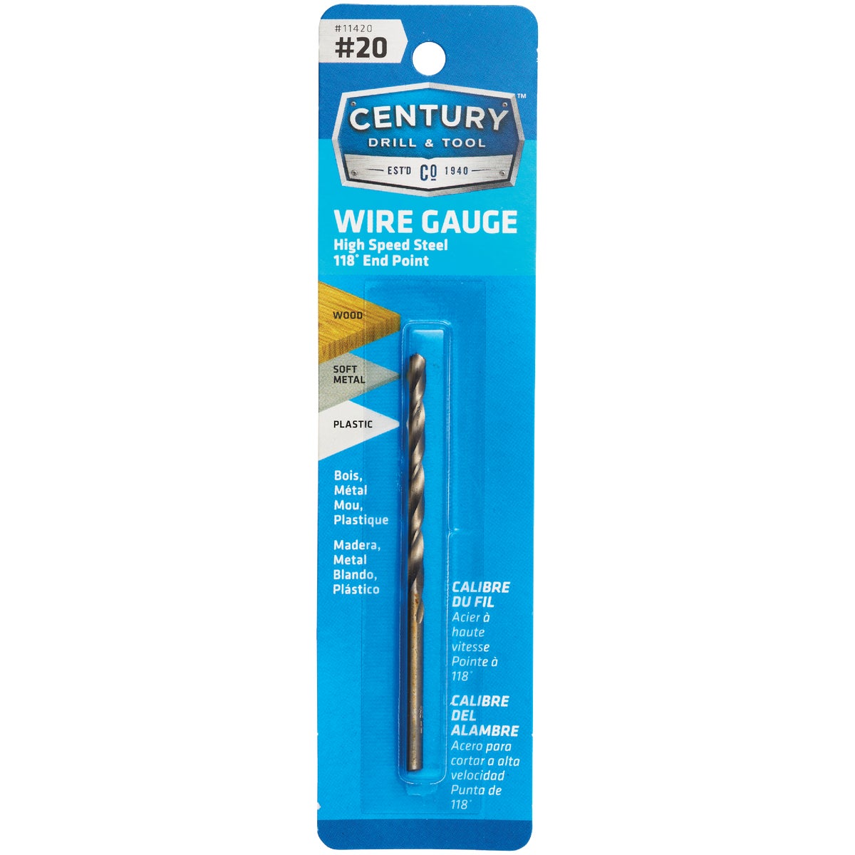 NUMBER 20 DRILL BIT