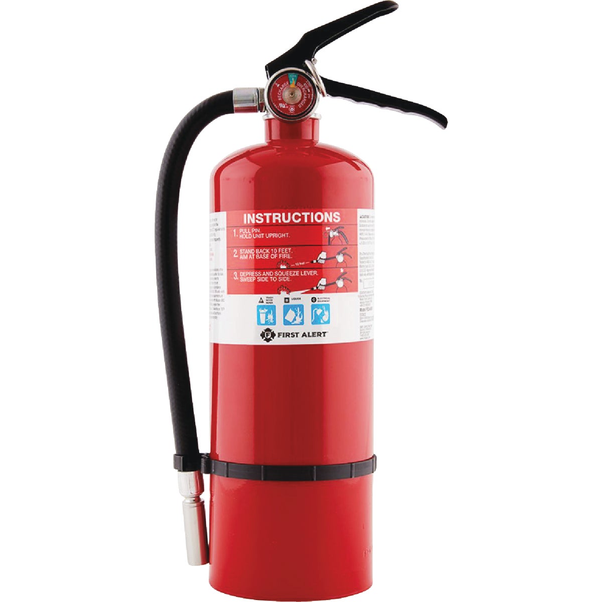 First Alert 3-A:40-B:C Rechargeable Heavy-Duty Commercial Fire Extinguisher 322172