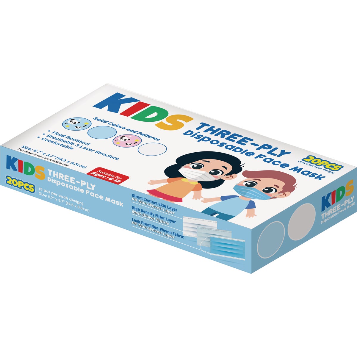 Sani Maxx Kid's Disposable Dust & Face Mask (20-Pack) 323970