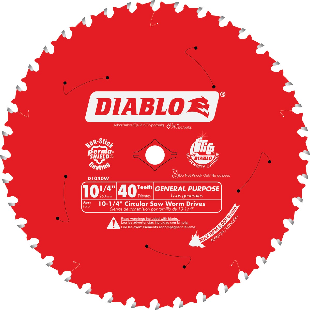 10-1/4" 40T SAW BLADE