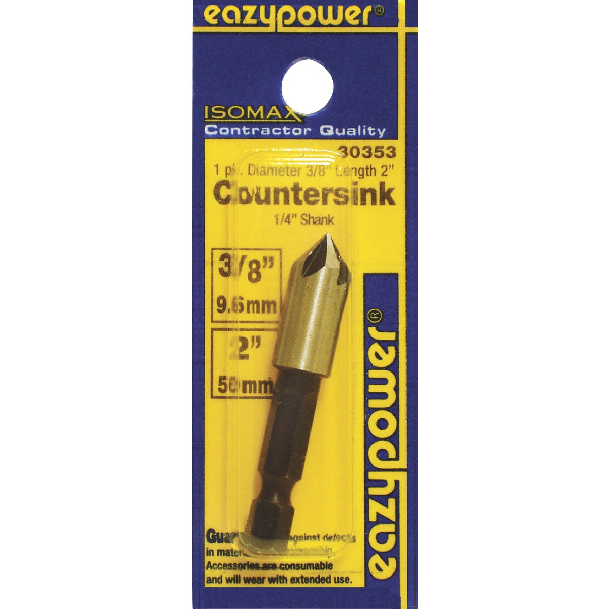 3/8" COUNTERSINK