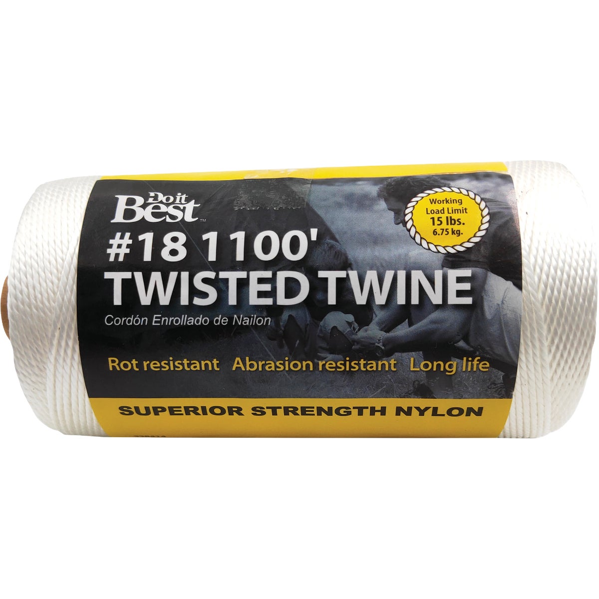 Do it #18 x 1100 Ft. White Nylon Twisted Twine 338414