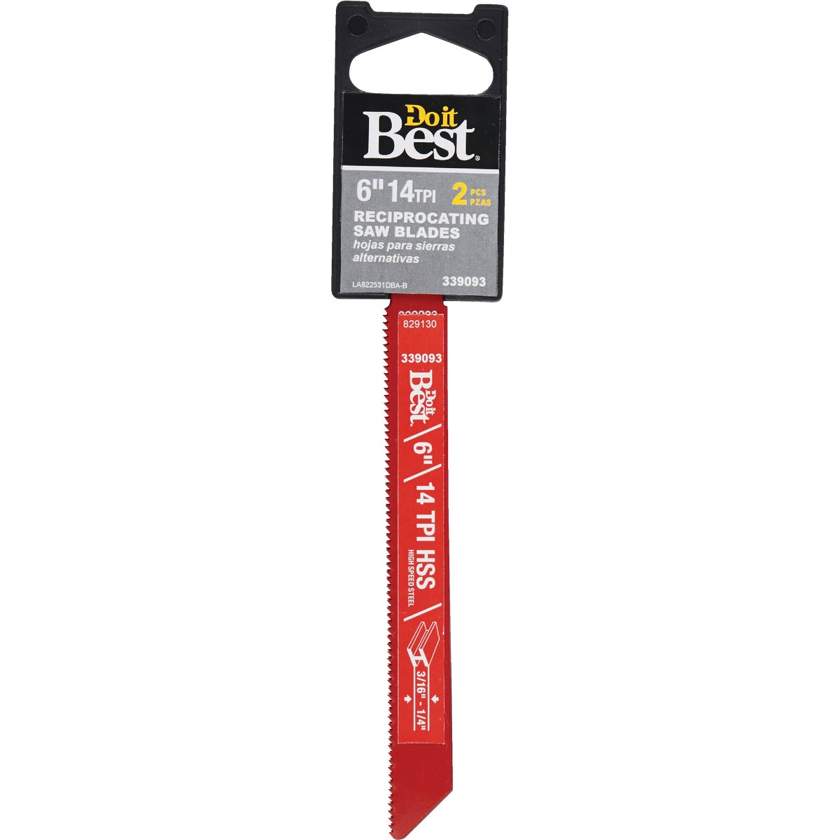 6-Inch High-Speed Steel Reciprocating Saw Blades, 14 TPI, 2-Pack for Metal Cutting