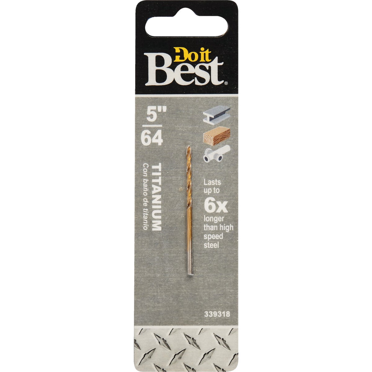 Do it Best 5/64 In. Titanium Drill Bit 339318