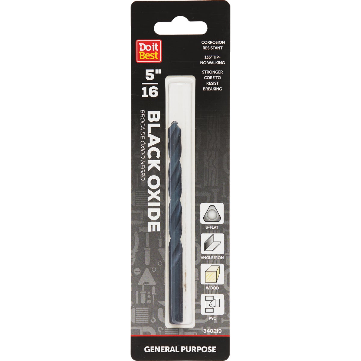 Do it 5/16 In. Black Oxide Drill Bit 340219