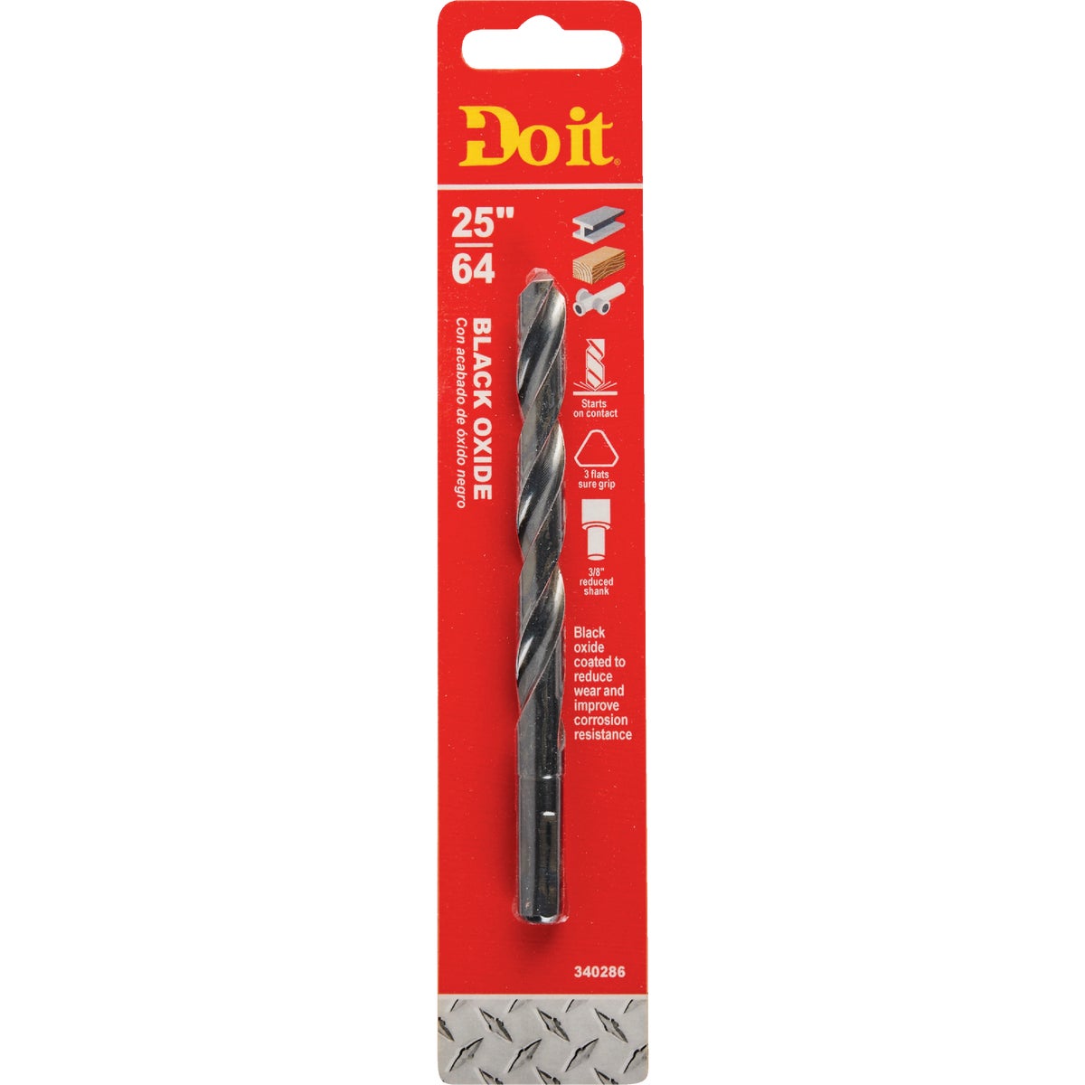 Do it 25/64 In. Black Oxide Drill Bit 340286