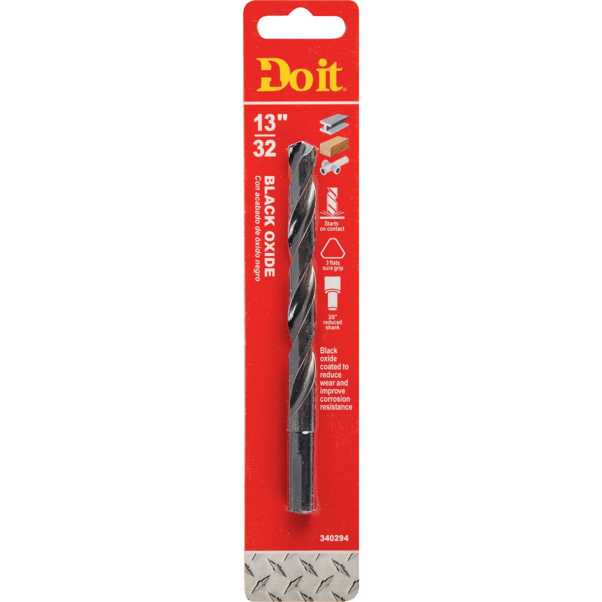 Do it 13/32 In. Black Oxide Drill Bit 340294