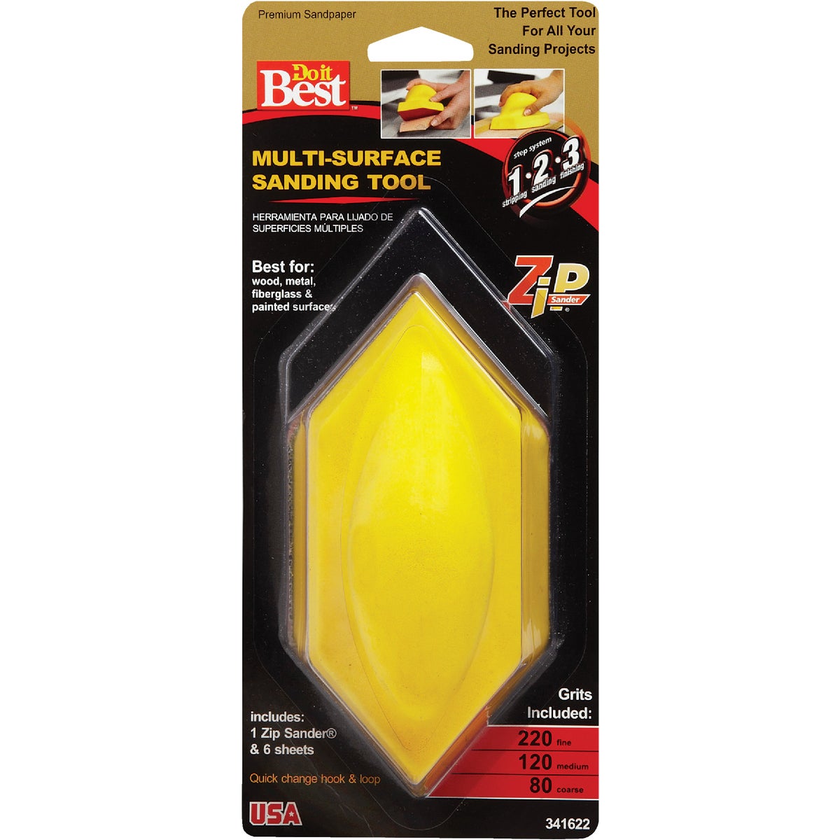Gator Zip Sander Hand Sanding Kit 341622
