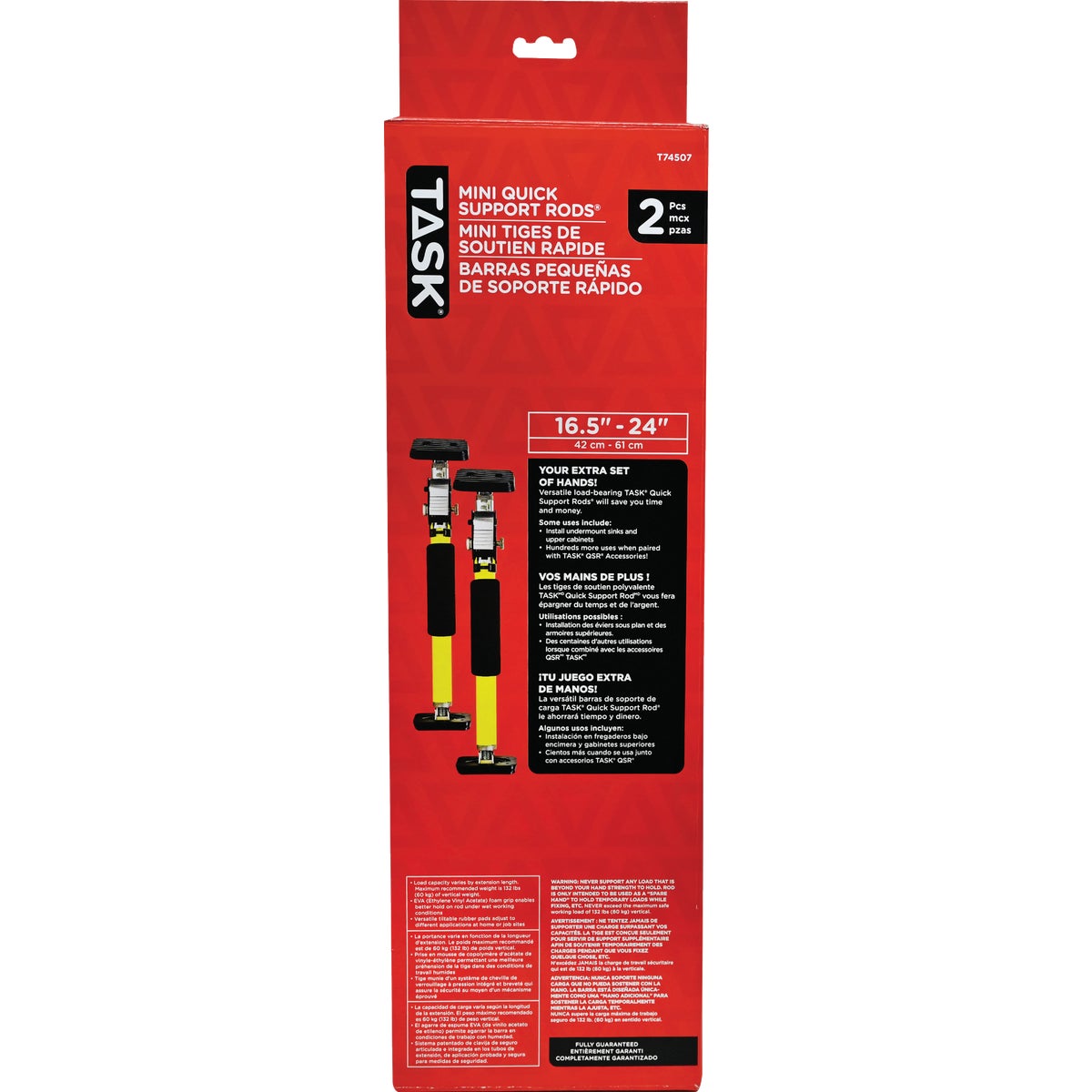 2PK 6.5"-24" SUPPORT ROD
