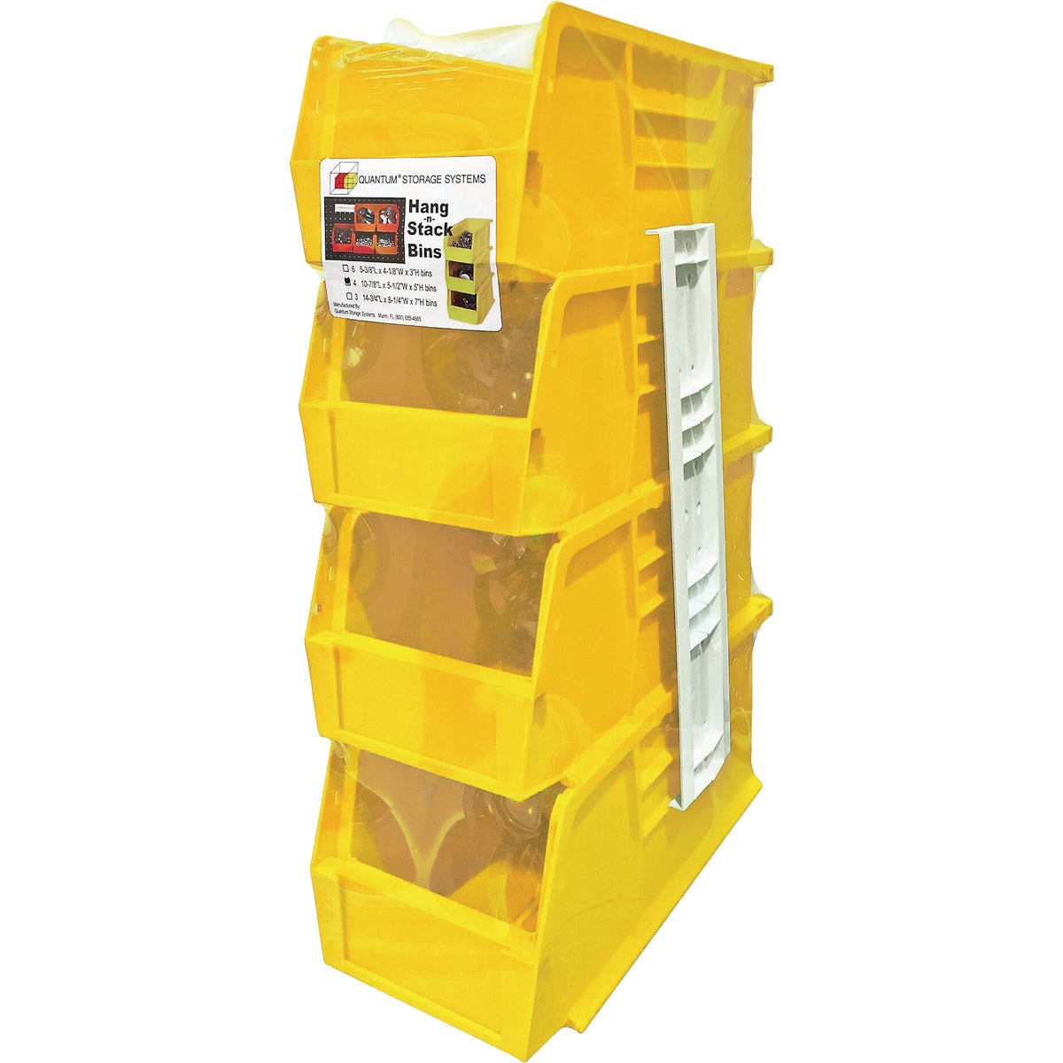 4PK MEDIUM YELLOW BIN