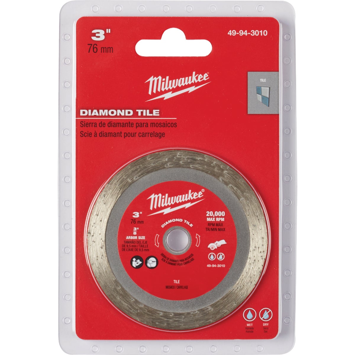 3" DIAMOND TILE BLADE