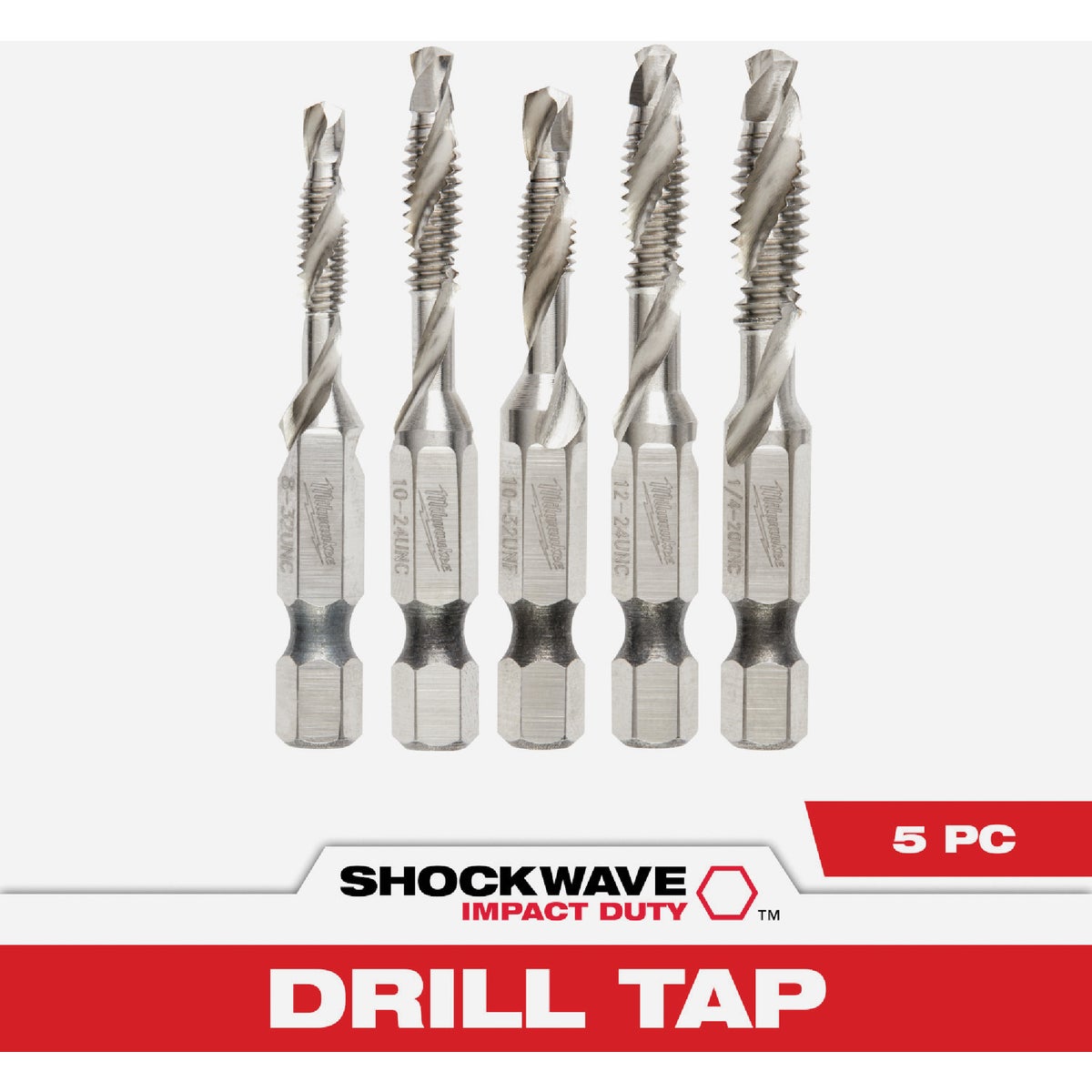 5PC SAE DRILL TAP SET