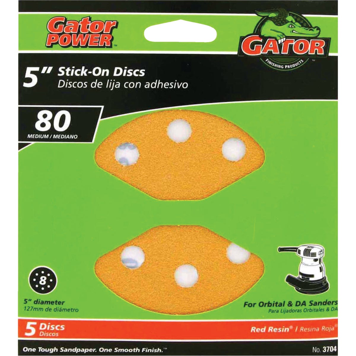 5PK 5" 80G SANDING DISC