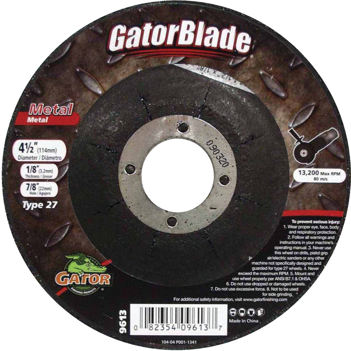 Gator Blade Type 27 Cut-Off Wheel 354546