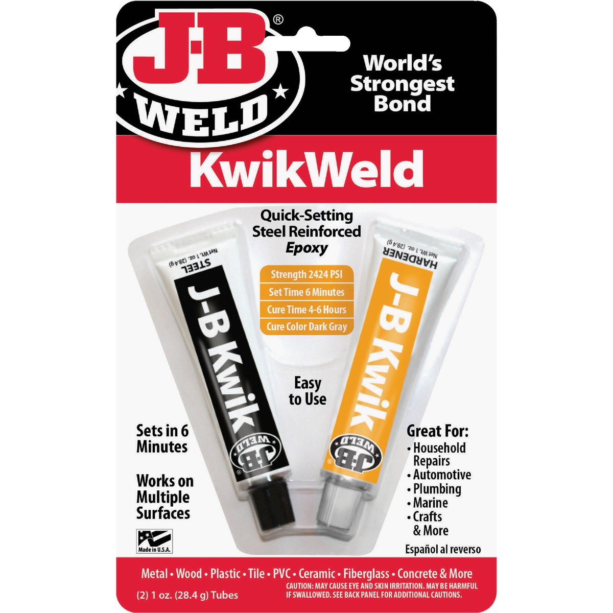 J-B Weld (2) 1 Oz. KwikWeld Epoxy 354872