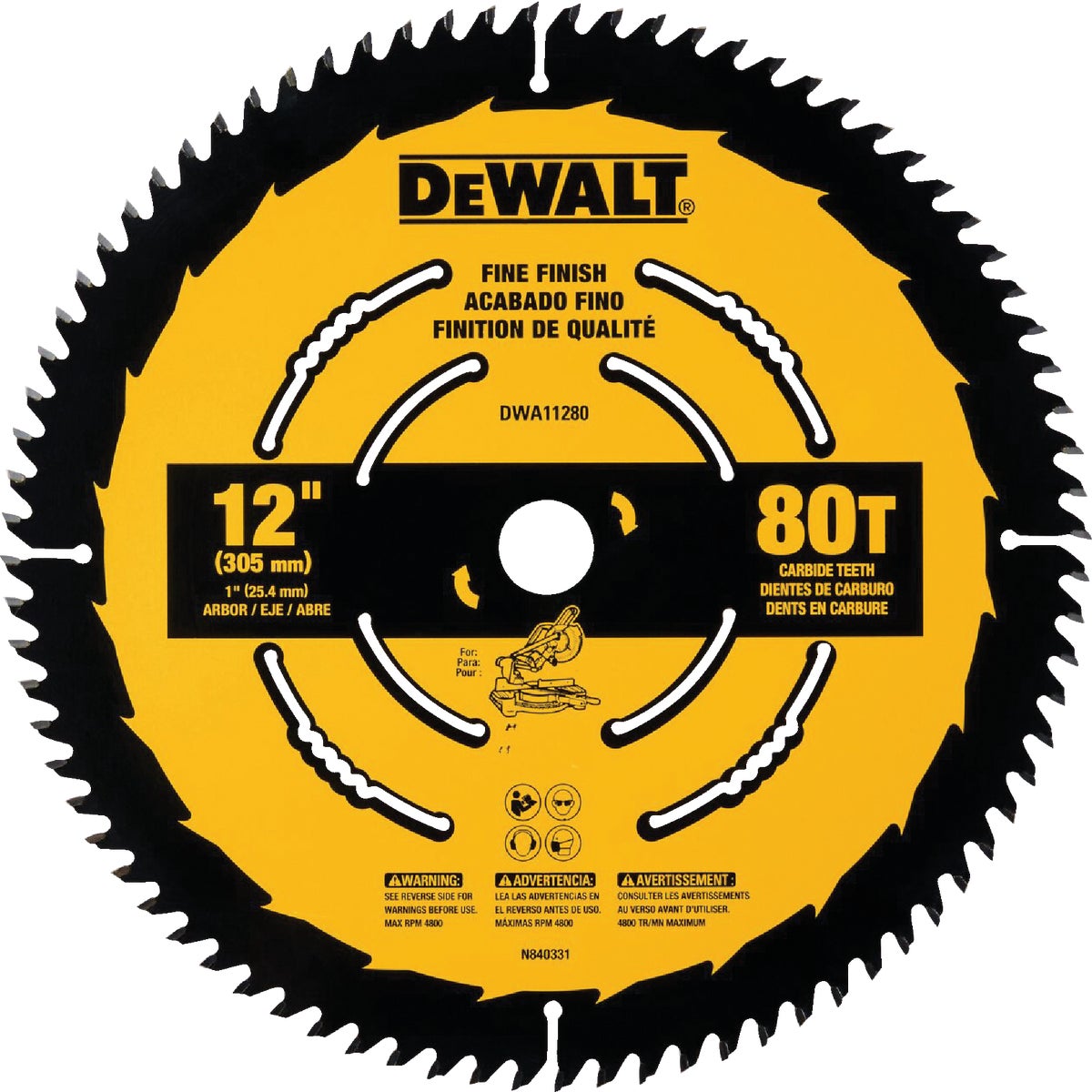 12" 80T CIRCULAR SAW BLD