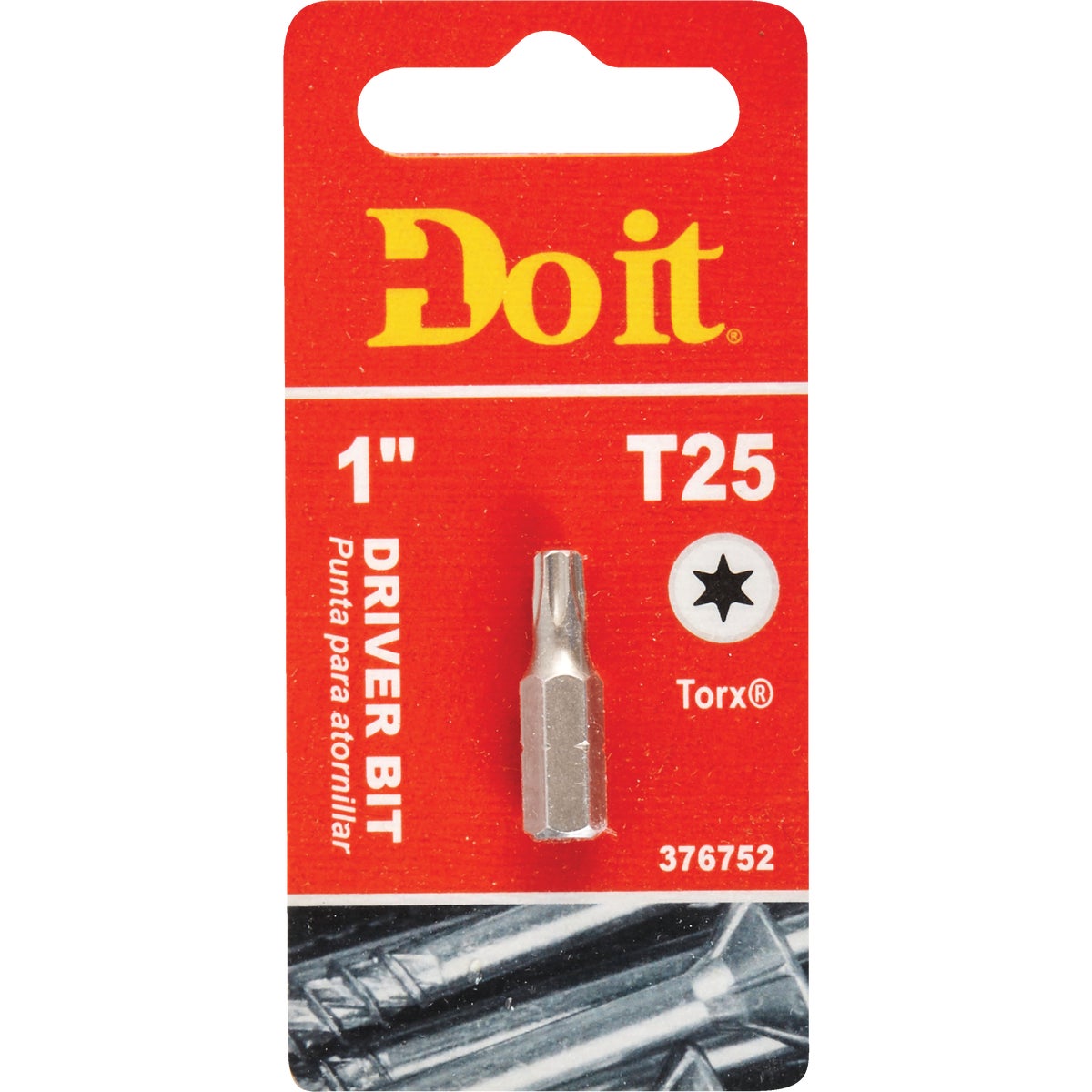 Do it T-25 TORX 1 In. Insert Screwdriver Bit 376752