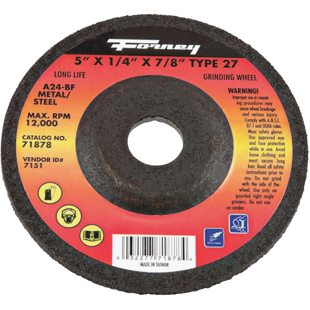 5" TY27 GRINDING WHEEL