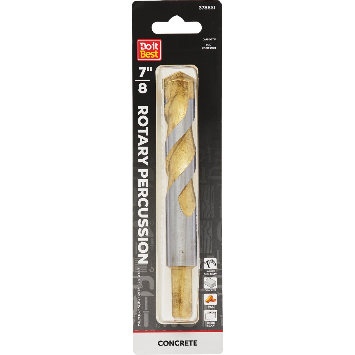 Do it Best 7/8 In. x 6 In. Rotary Percussion Masonry Drill Bit 378631