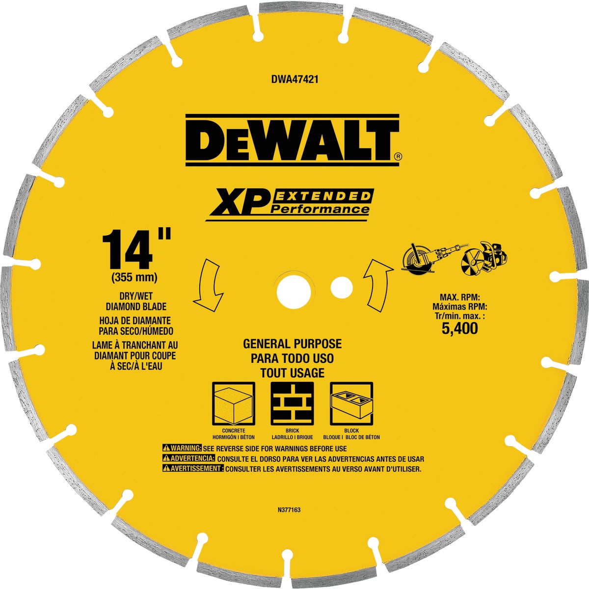 14"SEG DIAMOND BLADE