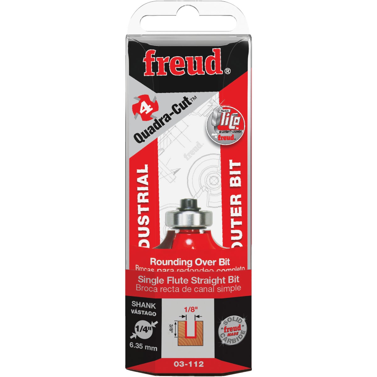Freud Carbide Tip 1/4 In. Roundover Bit 383392