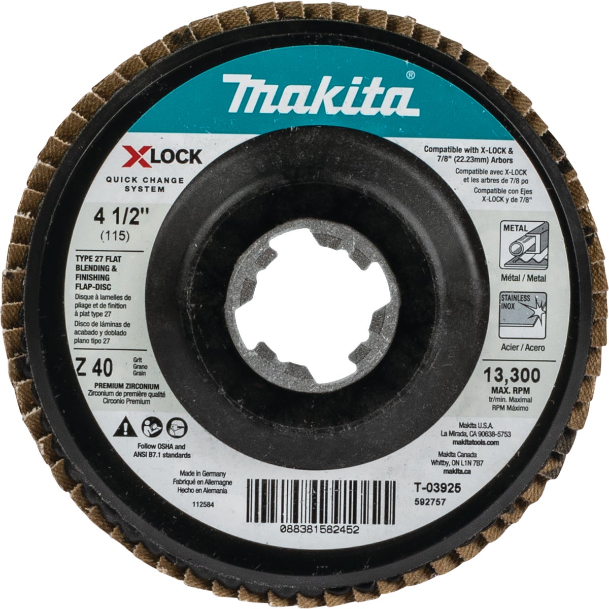 4.5" 40G FLAP DISC