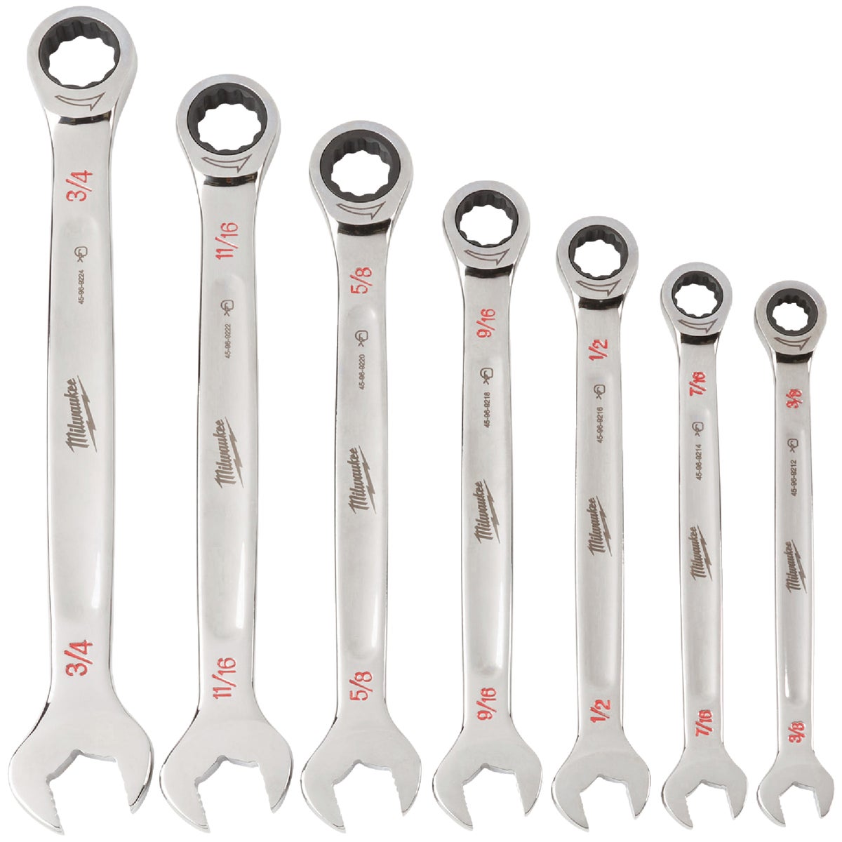 7PC SAE RATCH WRENCH SET